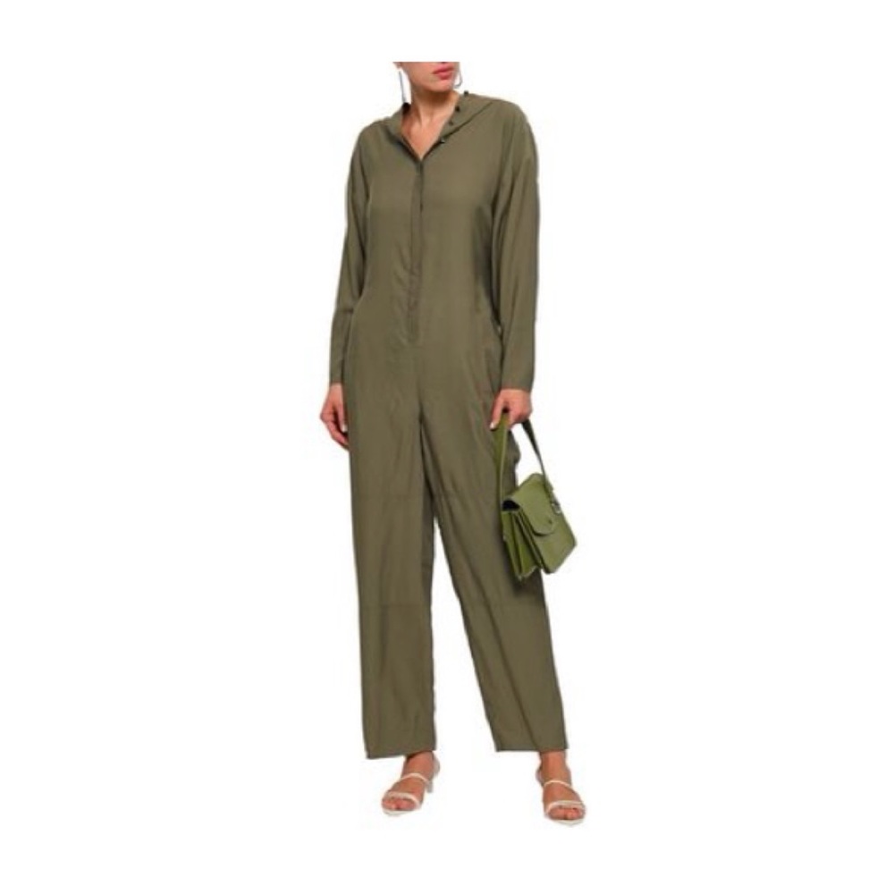 Tibi hooded jumpsuit with open back